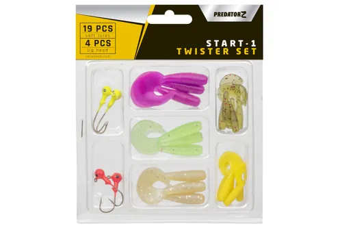 PZ START-1 TWISTER SZETT, 0,5-1,7 G, NÉPSZERŰ SZÍNEK, 19+4 DB