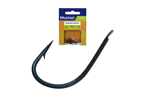 MUSTAD BLUE ALLROUND HOOK 12 12DB/CSOMAG