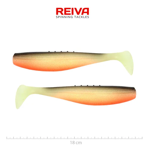 FLAT MINNOW SHAD 18CM 2DB/CS (UV ROACH)
