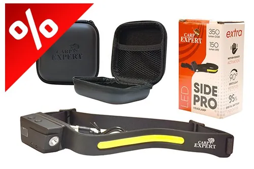 CARP EXPERT SIDE PRO FEJLÁMPA KEMÉNY TOKKAL