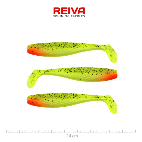FLAT MINNOW SHAD 14CM 3DB/CS (WATERMELON)
