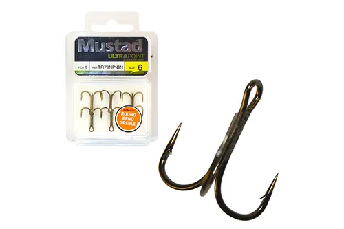 MUSTAD NP  ROUND BEND TREBLE HK 6 6DB/CSOMAG