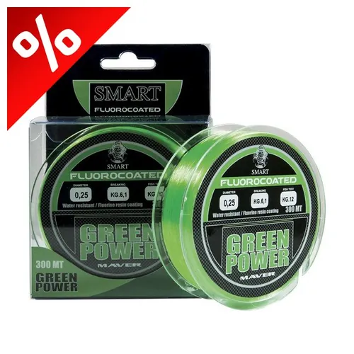 MAVER MONOF. GREEN POWER FLUORINE 300M 0,25MM
