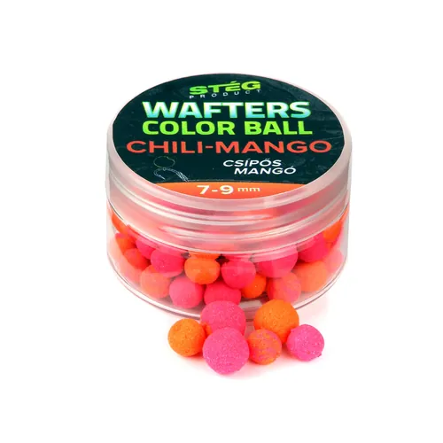 STÉG WAFTERS COLOR BALL 7-9MM 15G  CHILI-MANGO
