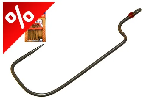 MUSTAD TAK-OFFSET WORM, 7/0 4DB/CSOMAG