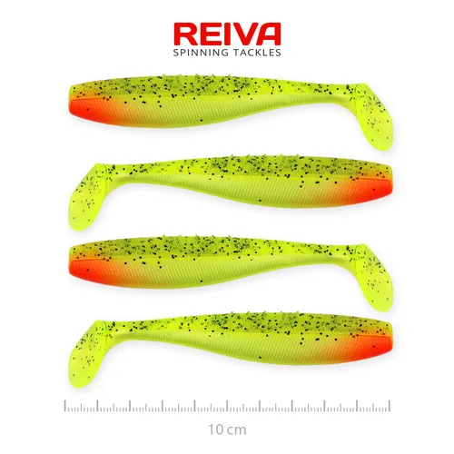 FLAT MINNOW SHAD 10CM 4DB/CS (WATERMELON)