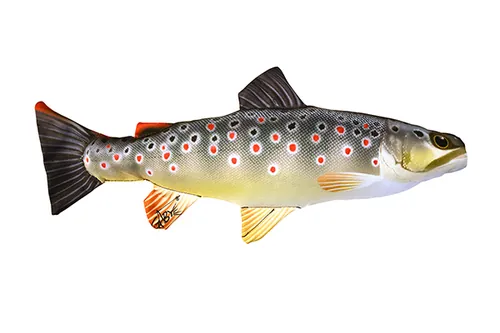 HALASPÁRNA  MINI BARNA PISZTRÁNG 35 CM