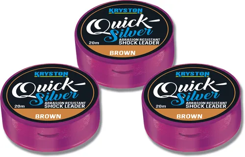 QUICKSILVER SHOCK LEADER 45LBS 20M BROWN  AKCIÓ -30%