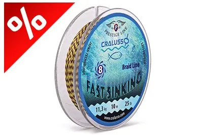 CRALUSSO FAST SINKING FONOTT ELŐKE ZSINÓR 12 LBS 10 M