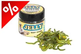 BENZAR JELLY BAITS BABY WORM SÁRGA