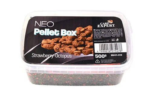 CARP EXPERT NEO BOX PELLET BOX 500G STRAWBERRY-OCTOPUS