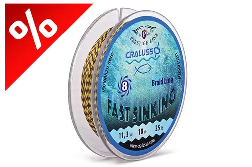 CRALUSSO FAST SINKING FONOTT ELŐKE ZSINÓR 18 LBS 10 M