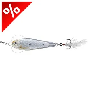 LIVETARGET FLUTTER SHAD JIGGING SPOON SILVER/PEARL50 MM 11 G