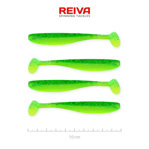 FLASH SHAD 10CM 4DB/CS (POISON GREEN)