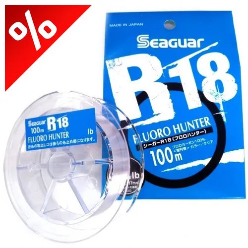 SEAGUAR R18 FLUORO HUNTER TACT 100M 6LB PE1,5