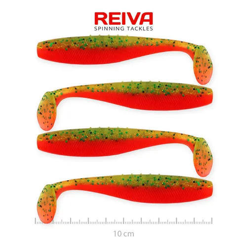 FLAT MINNOW SHAD 10CM 4DB/CS (CRAZY TOMATO)