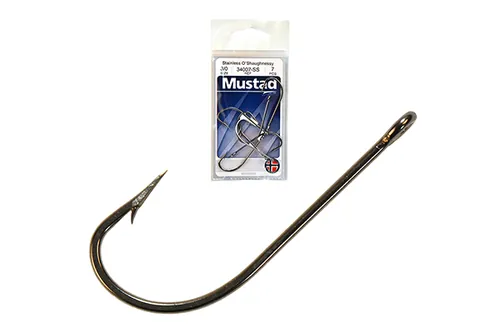 MUSTAD O`SHAUGHNESSY STAINLESS HOOKS STAINLESS STEEL 8/0 3DB/CSOMAG