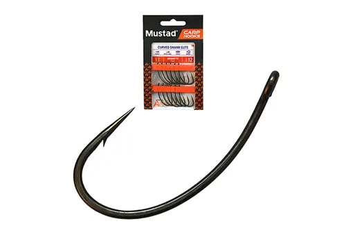 MUSTAD CARP CURVE SHANK ELITE 1 12DB/CSOMAG