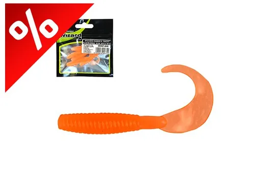 WIZARD HARPEX TWIST FLUORANGE 5CM 5PCS/BAG