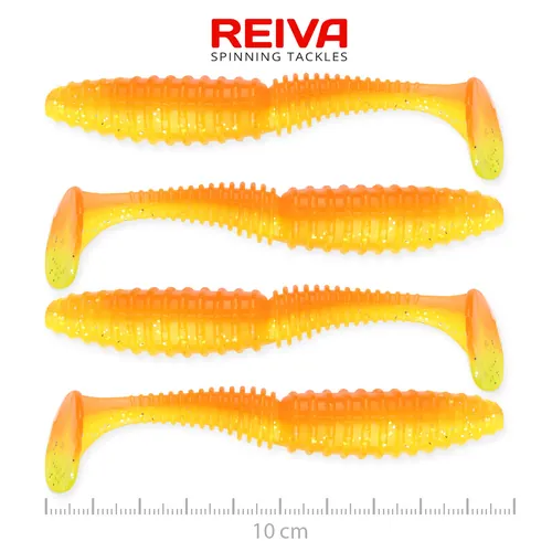 ZANDER POWER SHAD 10CM 4DB/CS (SHINY ORANGE)