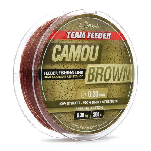 TEAM FEEDER CAMOU BROWN 300M/0.25MM