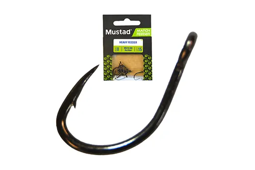 MUSTAD ULTRA NP EYED HEAVY FEEDER EYED BARBED 14 15DB/CSOMAG