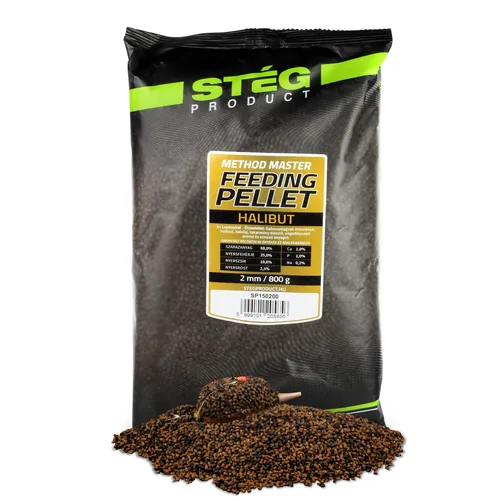 STÉG FEEDING PELLET 2MM 800G HALIBUT