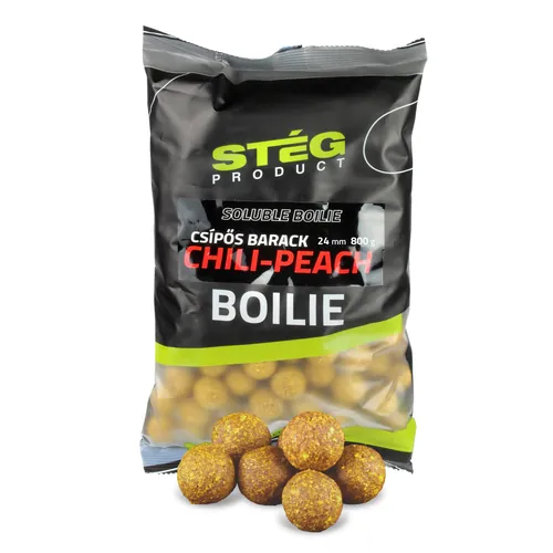 STÉG SOLUBLE BOILIE 24MM 800G CHILI-PEACH