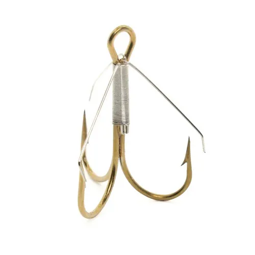 MUSTAD WEEDLESS TREBLE 6 BRONZE 5DB/CSOMAG