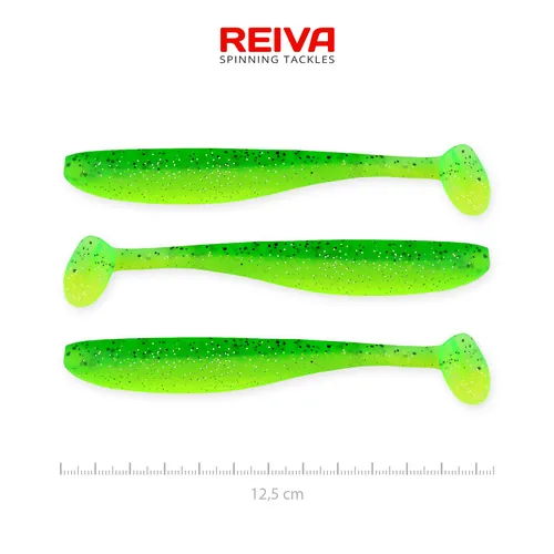 FLASH SHAD 12.5CM 3DB/CS (POISON GREEN)