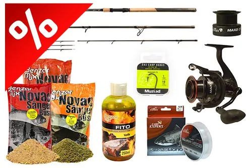 CARP EXPERT SILVER CARP HEAVY FEEDER 3,60M SZETT ETETŐANYAG VÁLOGATÁSSAL