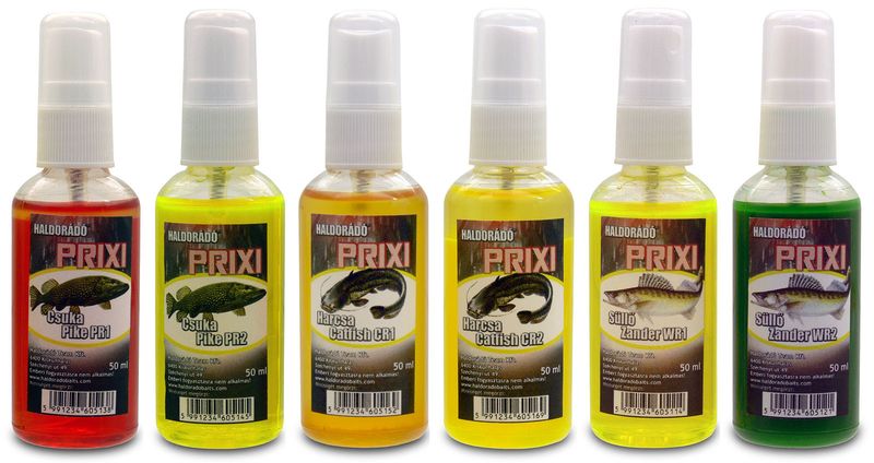Haldorádó PRIXI ragadozó aroma spray - MIX-6 / 6 íz egy dobozban