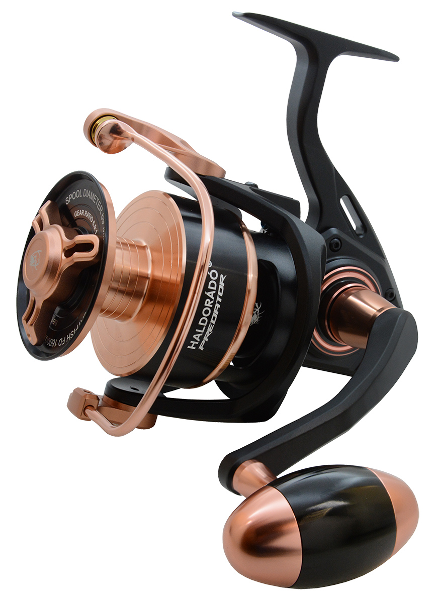 HALDORÁDÓ PREDATOR METAL CATFISH FD 16000XXH BRUTÁL ERŐS HARCSÁZÓ ORSÓ DÍSZDOBOZBAN, PÓTDOBBAL