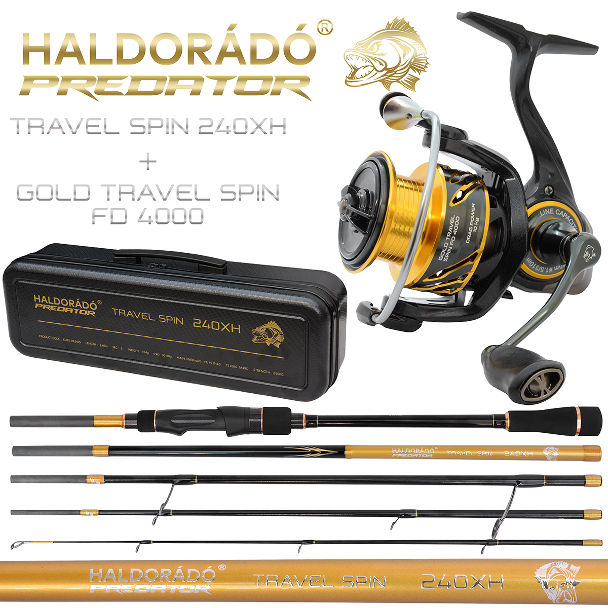 HALDORÁDÓ KAIWO TRAVEL SPIN 240XH BOT + ORSÓ SZETT